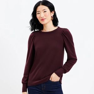 Puff Sleeve Soft Knit Top